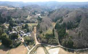 笹川集落（北から）