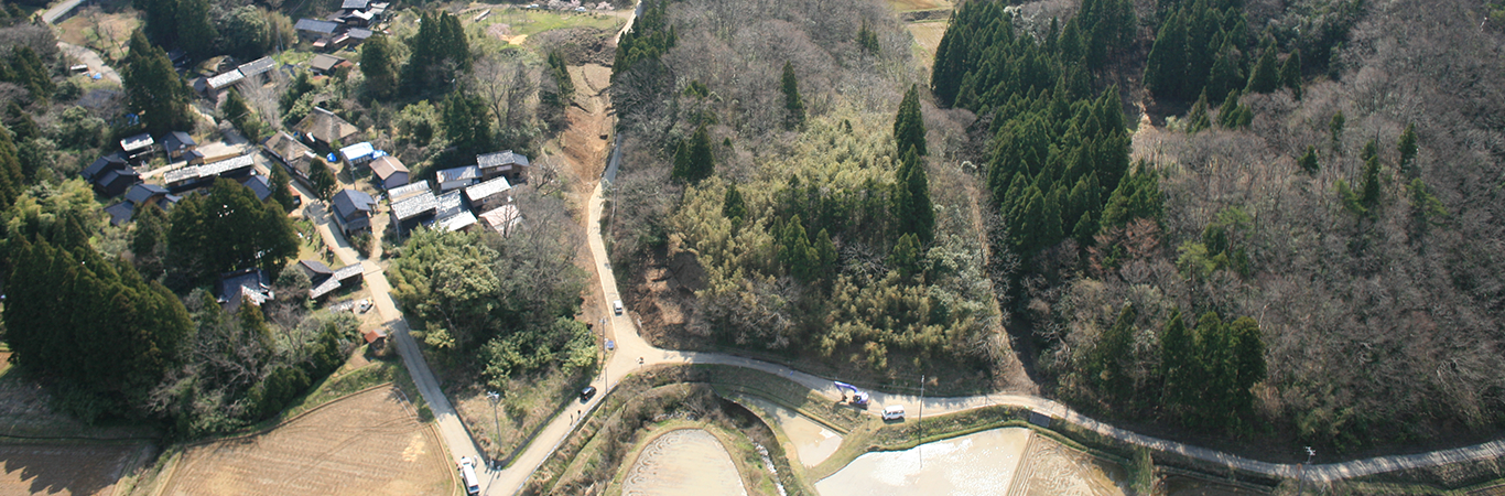 佐渡西三川の砂金山由来の農山村景観